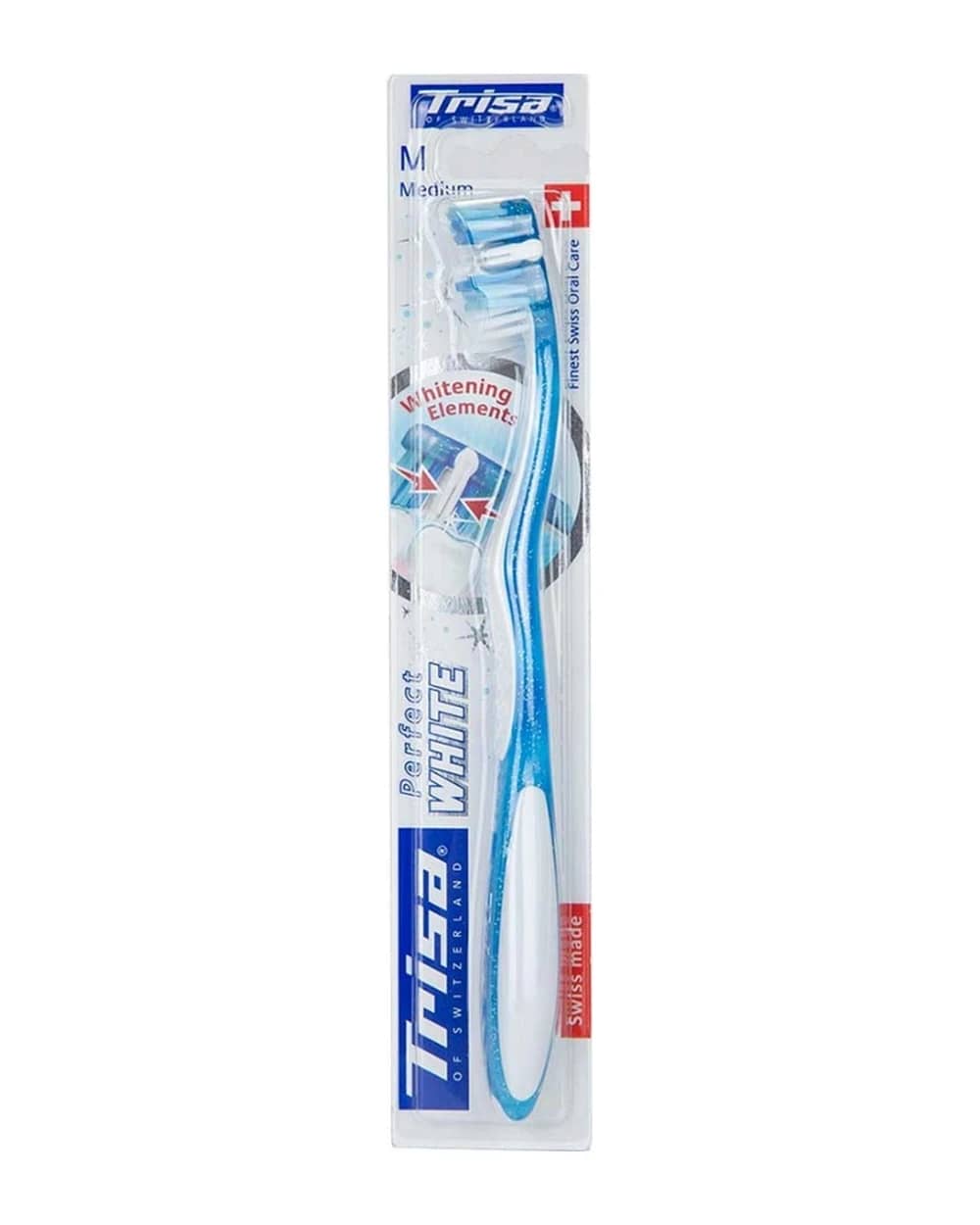 مسواک با برس متوسط Perfect White تریزا