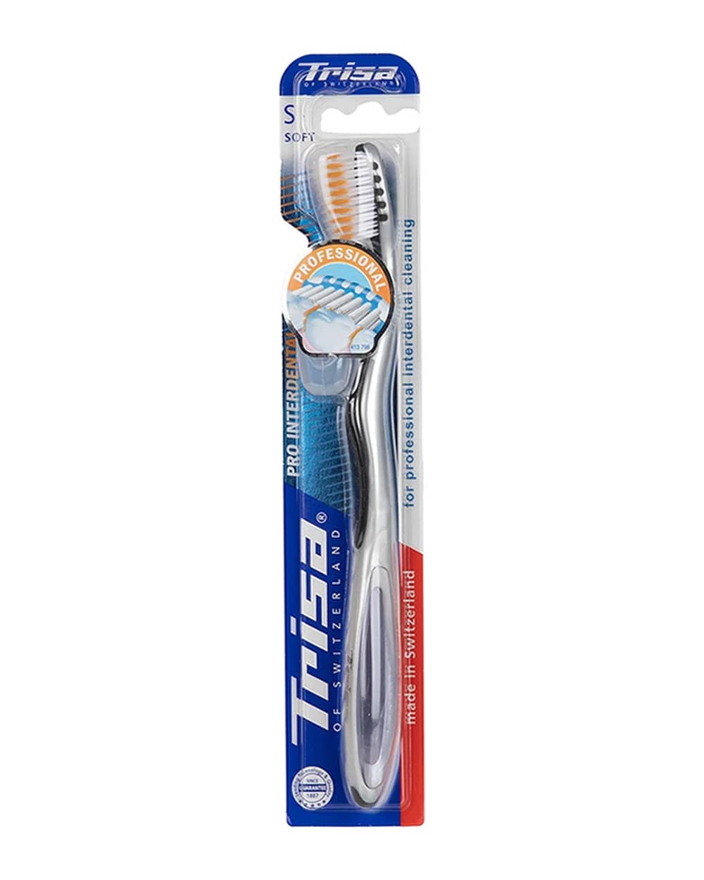 مسواک با برس نرم همراه با درپوش Pro Interdental تریزا
