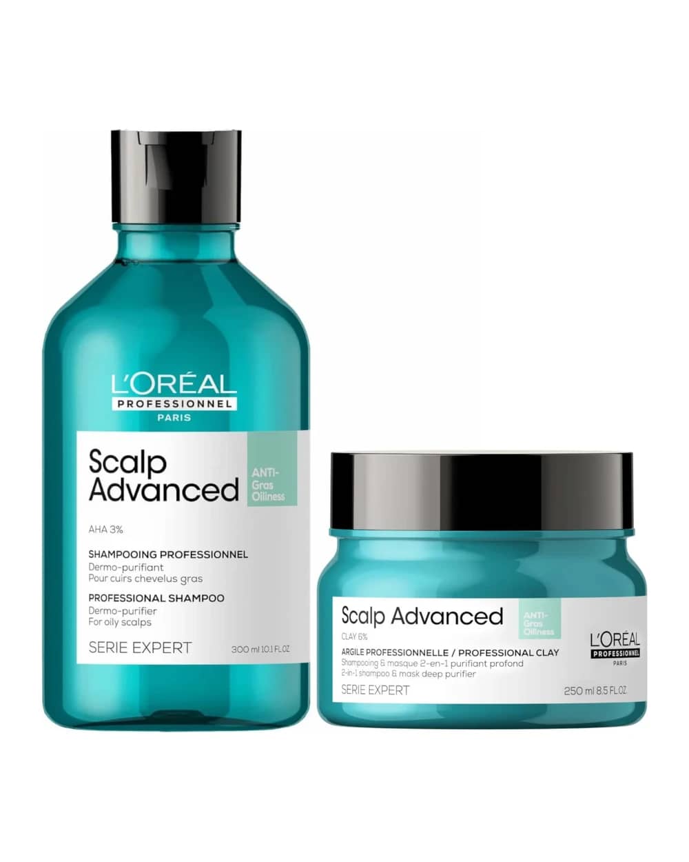 L'Oréal Professionnel Serié Expert Scalp Advanced Anti-Oiliness Hair Shampoo and Mask Duo