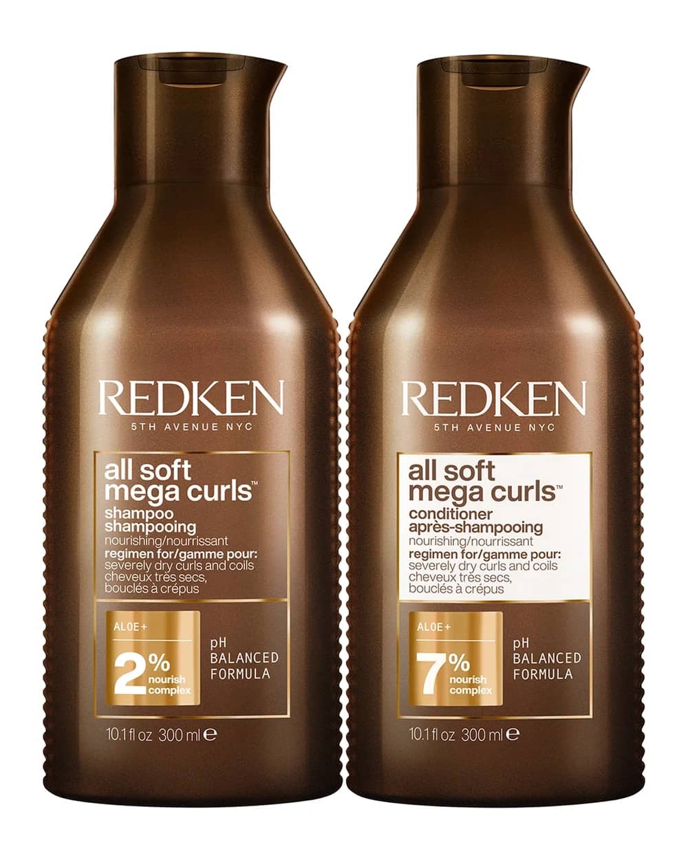 Redken All Soft Mega Curl Hydrating and Nourishing Shampoo and Conditioner Bundle for Curly and Coily Hair
