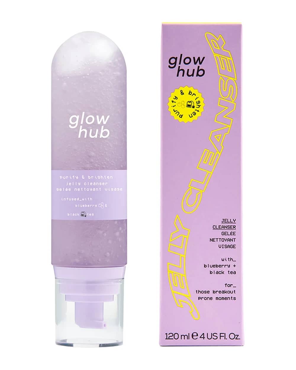 Glow Hub Purify & Brighten Jelly Cleanser 120ml