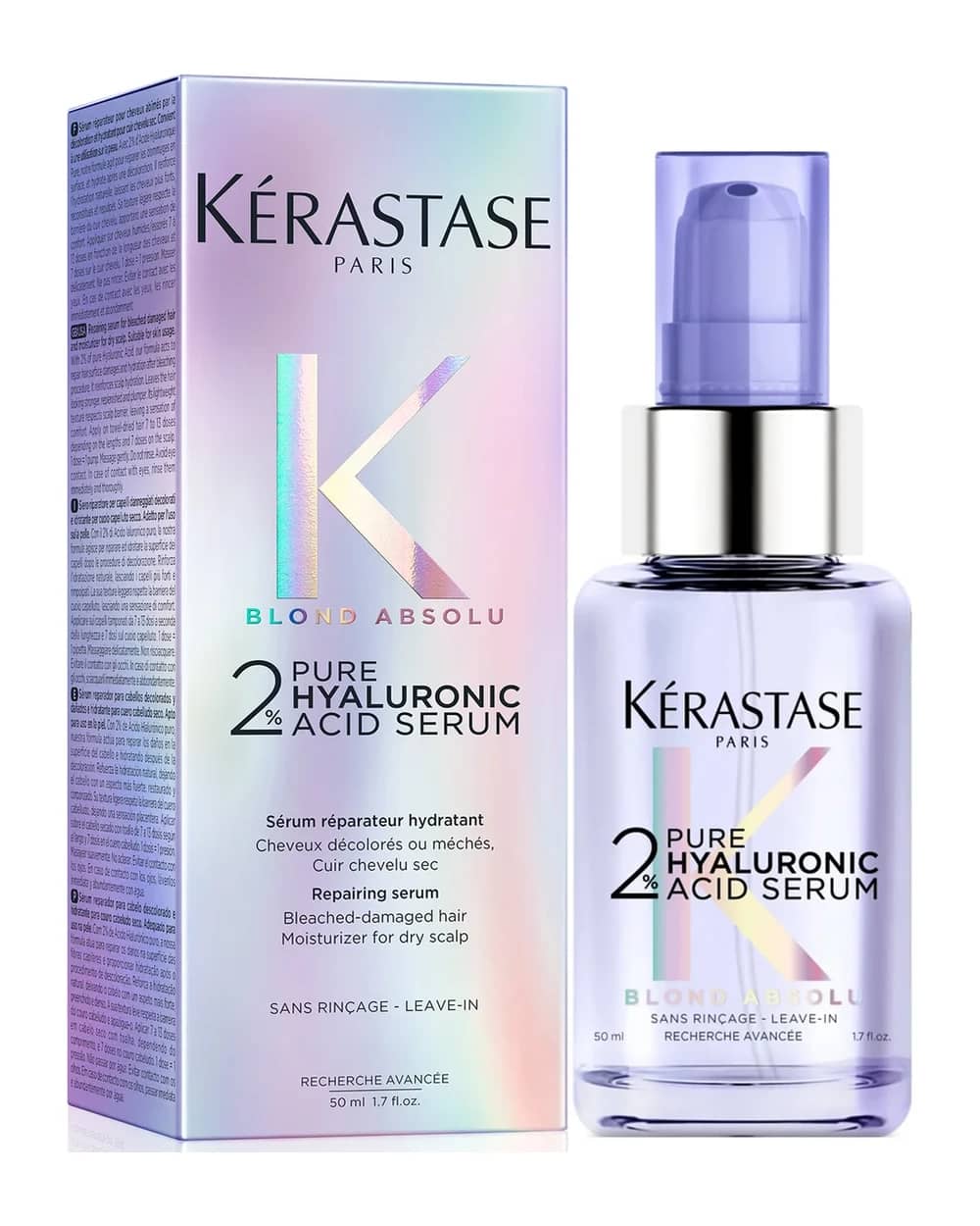 Kérastase Blond Absolu Siero 2% Acido Ialuronico Puro per Capelli e Cuoio Capelluto 50 ml