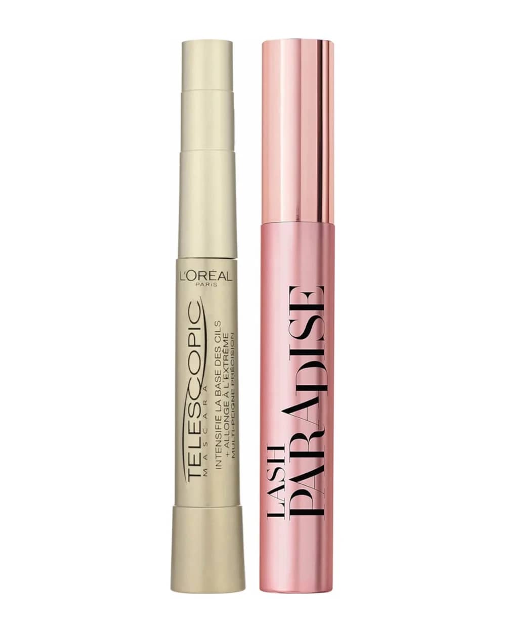 L'Oréal Paris Telescopic Mascara for More Length and Lash Paradise Volume Mascara Bundle