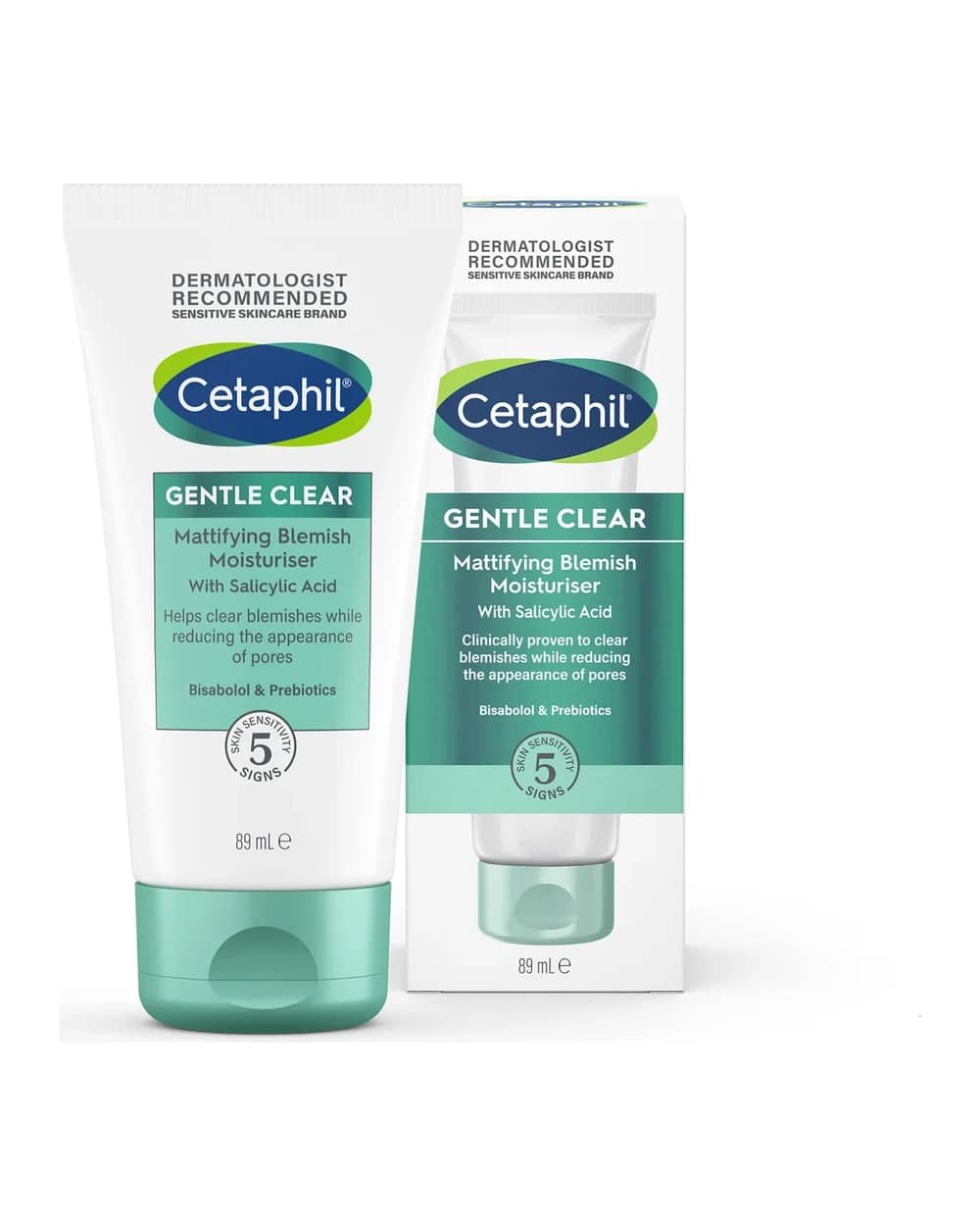 Cetaphil Gentle Clear Crema Viso Opacizzante Anti-imperfezioni con Acido Salicilico per Pelli Sensibili 89 ml