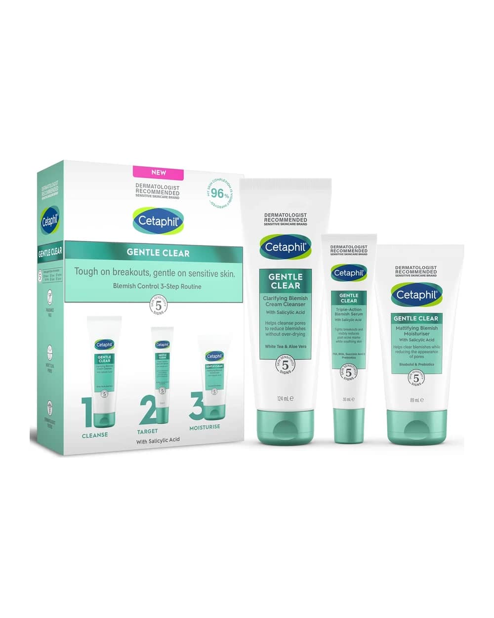 Cetaphil Cofanetto Gentle Clear Routine in 3 Fasi Anti-imperfezioni