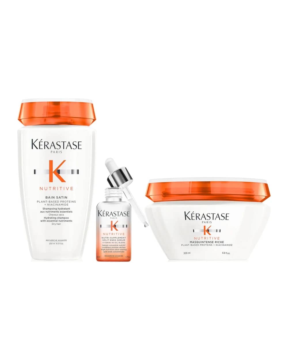 Kérastase Nutritive Root To Tip Hydrating Heroes Nourish and Smooth Bundle for Medium-Thick Very Dry Hair