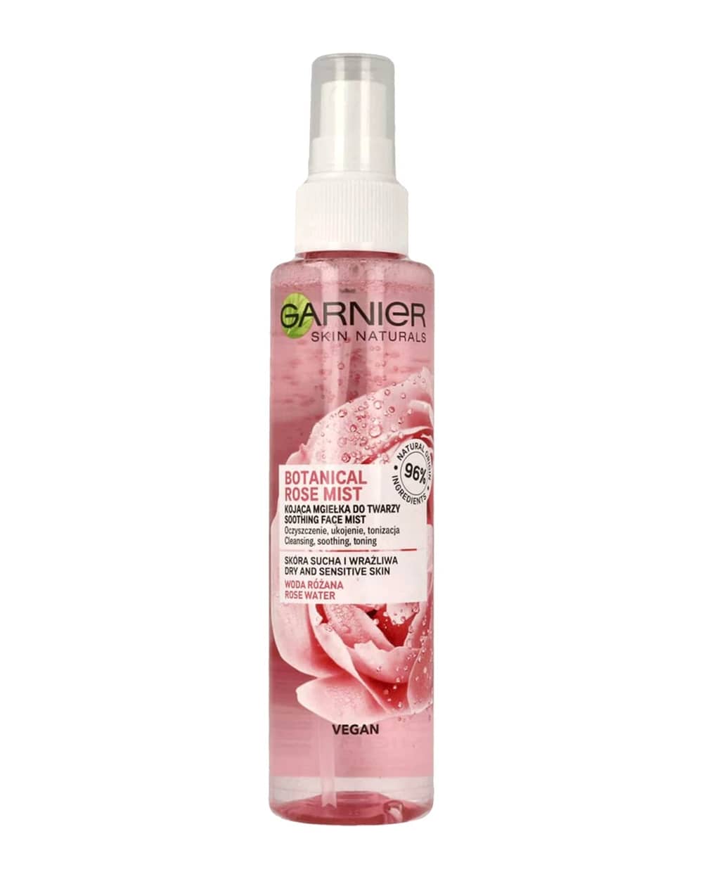 اسپری آبرسان و تسکین دهنده گل رز Botanical گارنیه 150ml