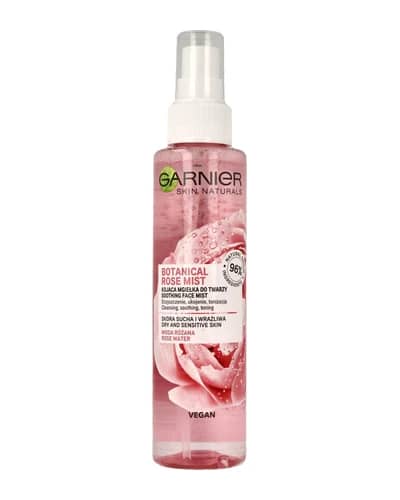 اسپری آبرسان و تسکین دهنده گل رز Botanical گارنیه 150ml