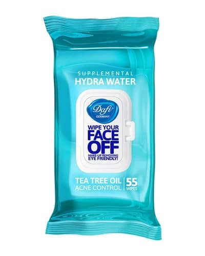 دستمال مرطوب پاک کننده آرایش دافی Face Off هیدرا واتر 55 عددی