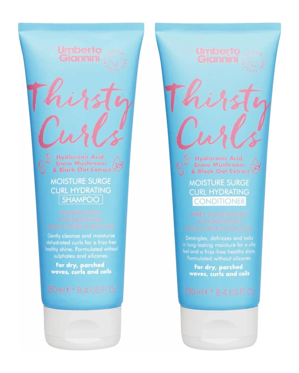 Umberto Giannini Thirsty Curls Shampoo and Conditioner Duo