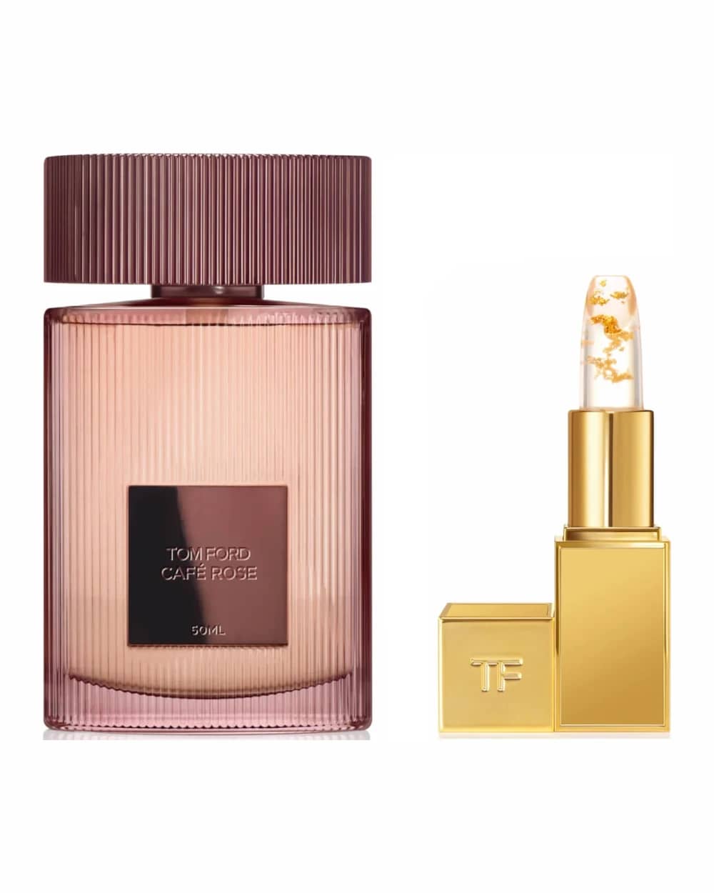 TOM FORD Café Rose Eau de Parfum 50ml and Lip Bundle