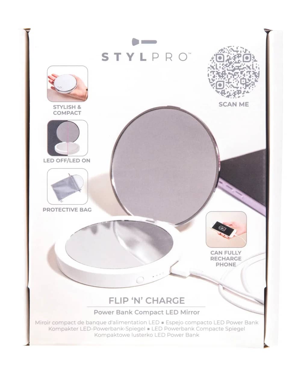 StylPro Flip 'N' Charge specchio