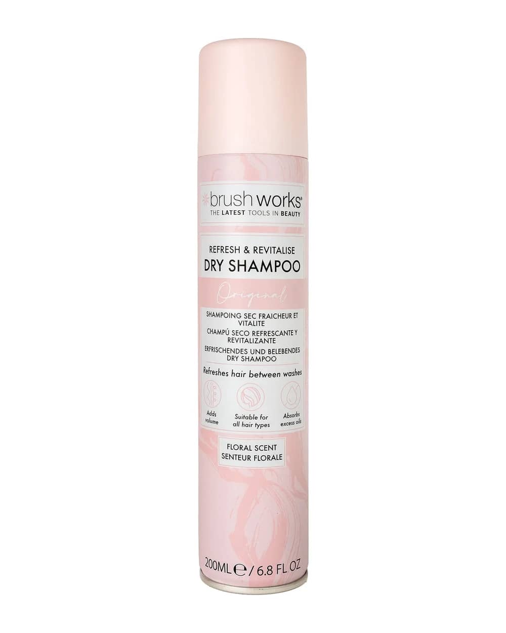 brushworks Refresh & Revitalise Floral Dry Shampoo 200ml