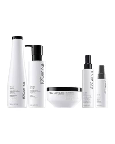 Shu Uemura Art of Hair Izumi Tonic Rice Water Shampoo, Conditioner, Hair Mask, Serum and Tonic Water Routine