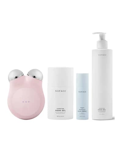 NuFACE MINI+ Petite Facial Toning Routine Bundle - Sandy Rose