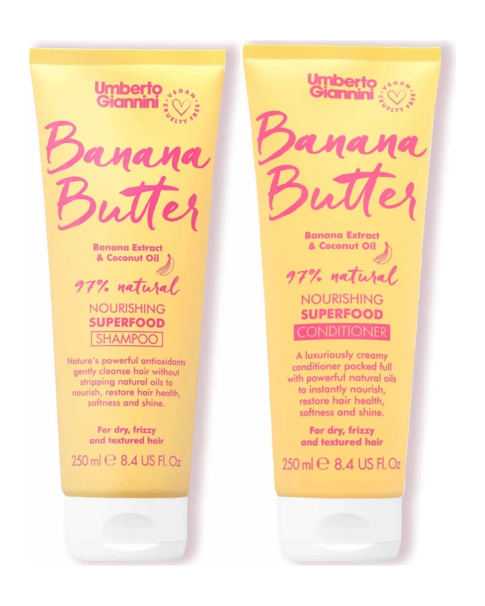 Umberto Giannini Banana Butter Shampoo and Conditioner Duo