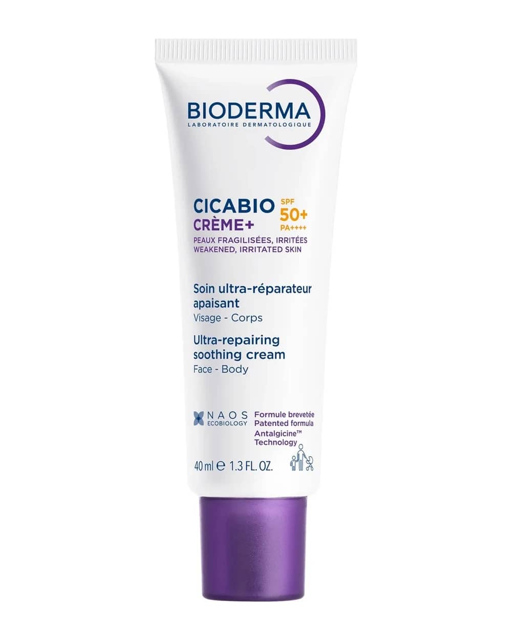 Cicabio Ultra Repairing Soothing Healing Cream with Hyaluronic Acid SPF50+ 40ml