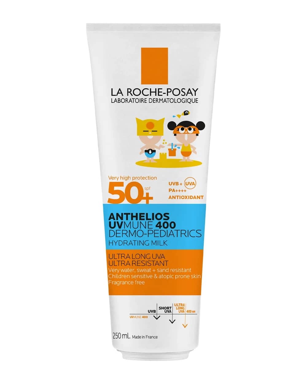 La Roche-Posay Anthelios UVMune 400 Dermo-Pediatrics Kids Crema Protezione Solare per Bambini SPF 50+ 250 ml