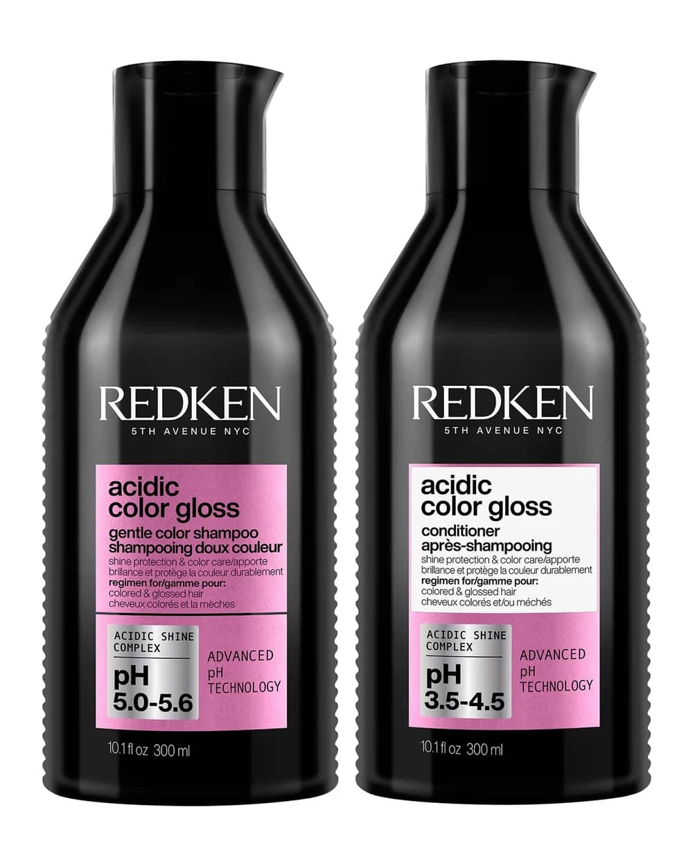 Redken Acidic Color Gloss Shampoo and Conditioner 300ml, Colour Protection Routine for Glass-Like Shine
