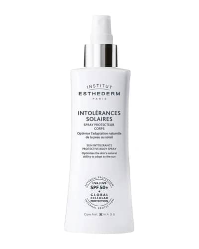 Institut Esthederm Sun Intolerance Crema Solare Protettiva Spray per il Corpo per Pelle Reattiva al Sole SPF 50+ 150 ml