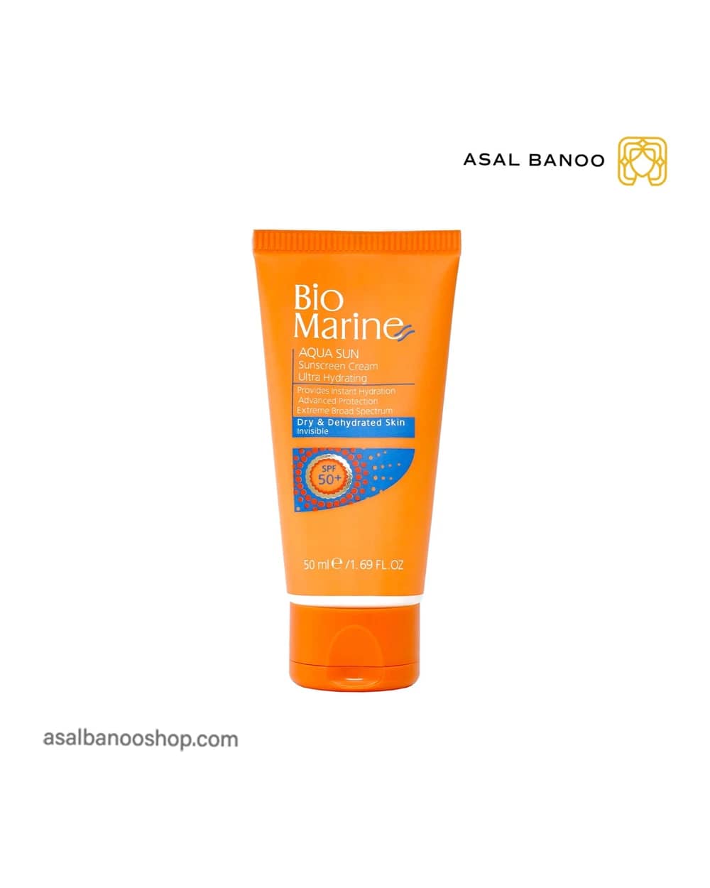 ضدآفتاب رطوبت رسان +spf50 بایومارین پوست خشک و دهیدراته