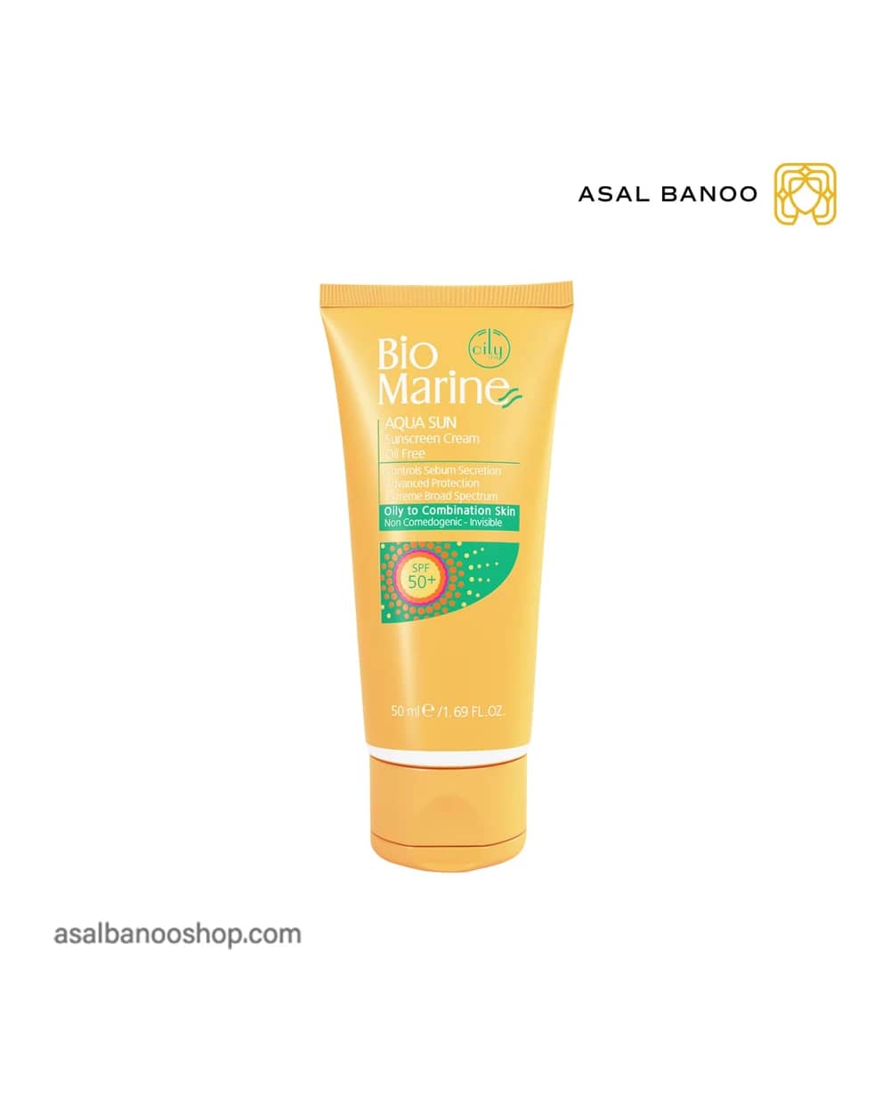 ضد آفتاب فاقد چربی +SPF50 بایومارین پوست چرب و جوشدار