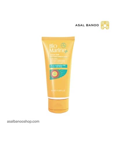 ضدآفتاب رنگی +spf50 بایو مارین پوست چرب و مختلط