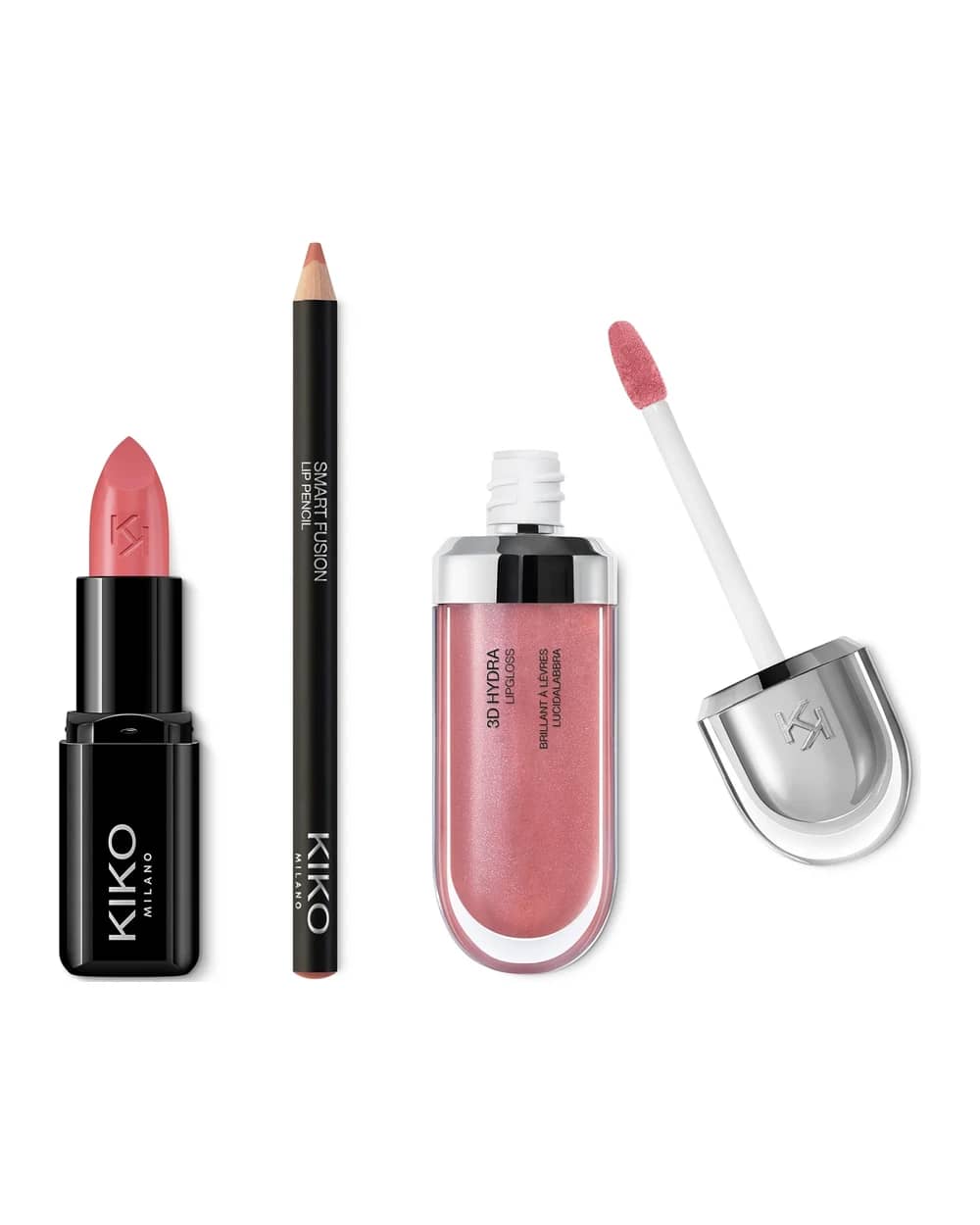 KIKO Milano Exclusive Rosey Nude Lip Trio