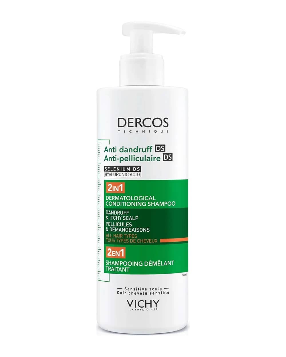 Vichy Dercos Anti-Dandruff 2in1 Dermatological Conditioning Shampoo 390ml
