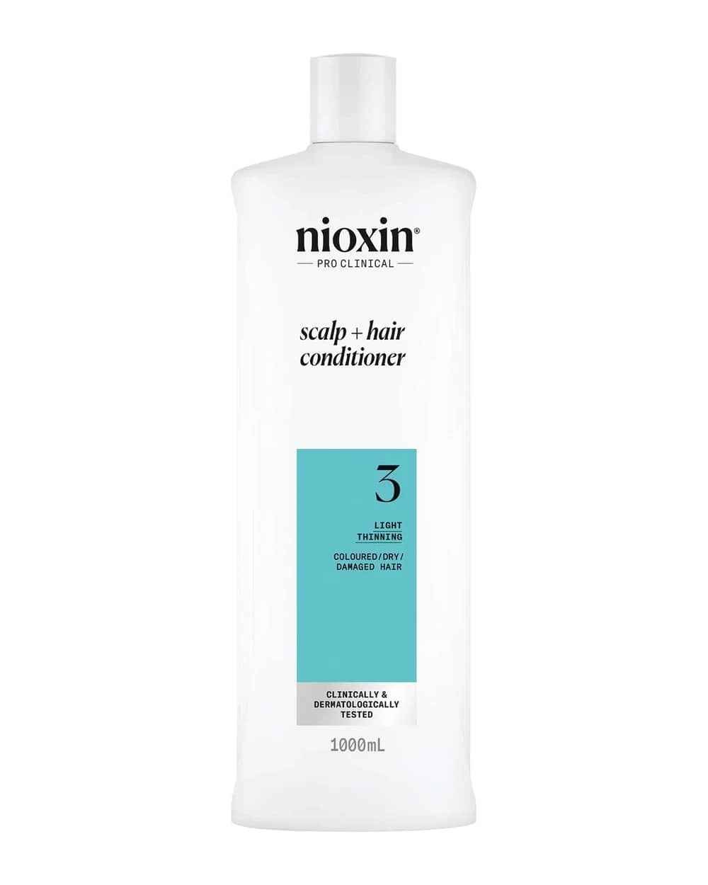 NIOXIN Scalp and Hair Thickening System 3 Conditioner for Coloured Dry and Damaged Hair with Light Thinning 1L