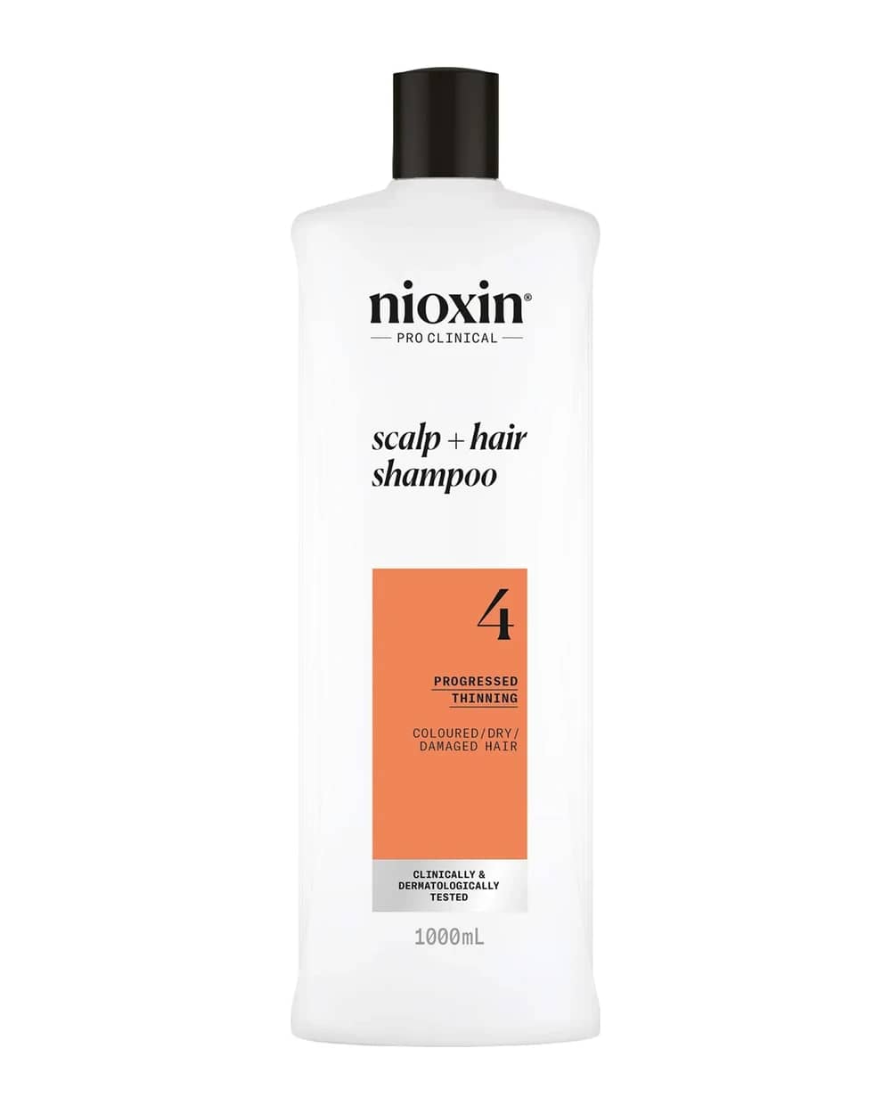 NIOXIN Scalp and Hair Thickening System 4 Shampoo for Coloured Dry and Damaged Hair with Progressed Thinning 1L