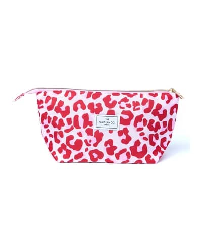 The Flat Lay Co. Essential Pouch in Pink Leopard