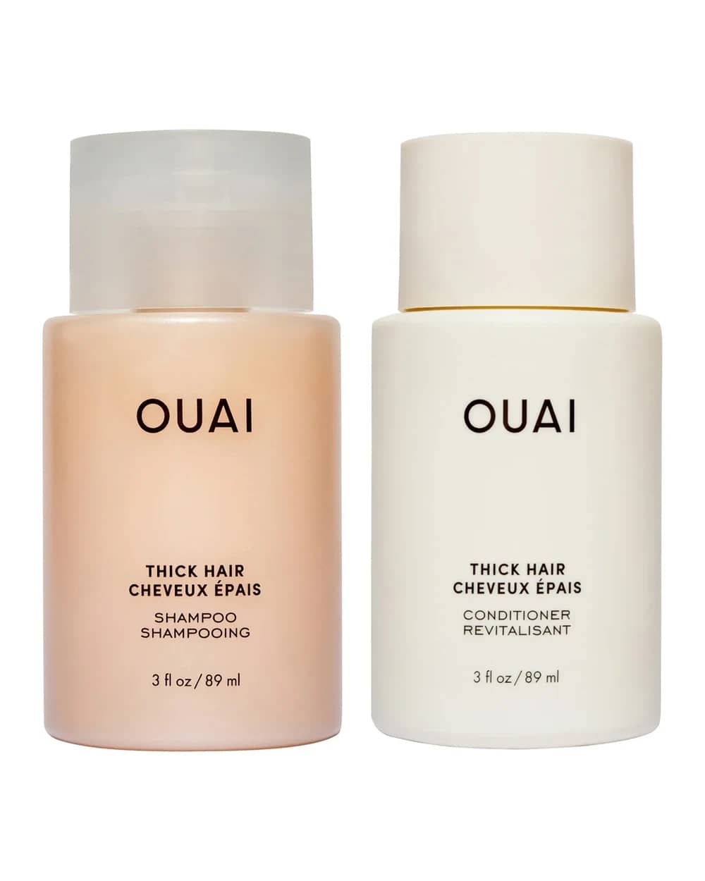 OUAI Thick Shampoo and Conditioner Travel Bundle