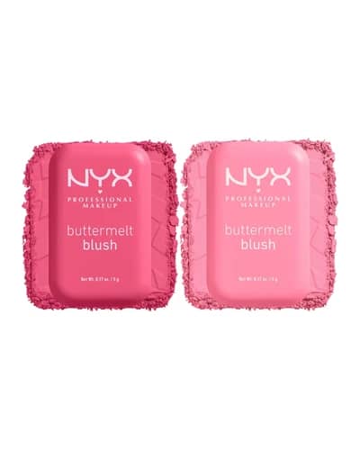 NYX Professional Makeup Buttermelt Powder Blush up to 12H Wear Blush Bundle (Various Shades)