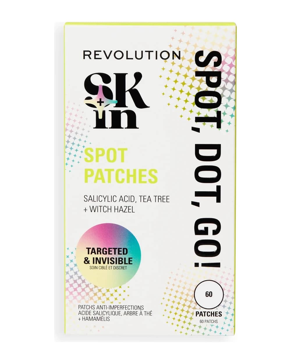 Revolution Skin Spot, Dot, Go! Spot Patches, 60 Patches