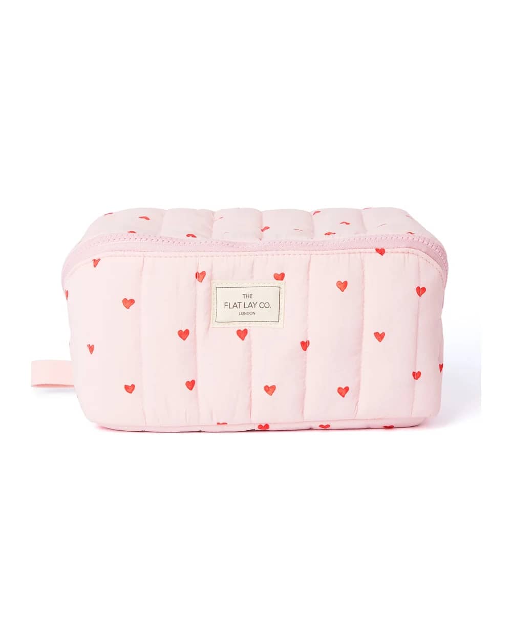 The Flat Lay Co. Marshmallow Flat Lay Makeup Box Bag - Sweet Pink Hearts