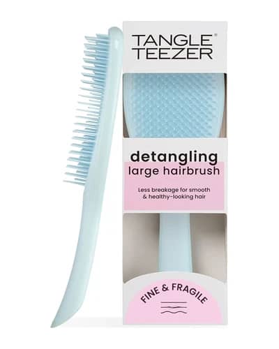 The Large Wet Detangler Fine & Fragile Seafoam Blue