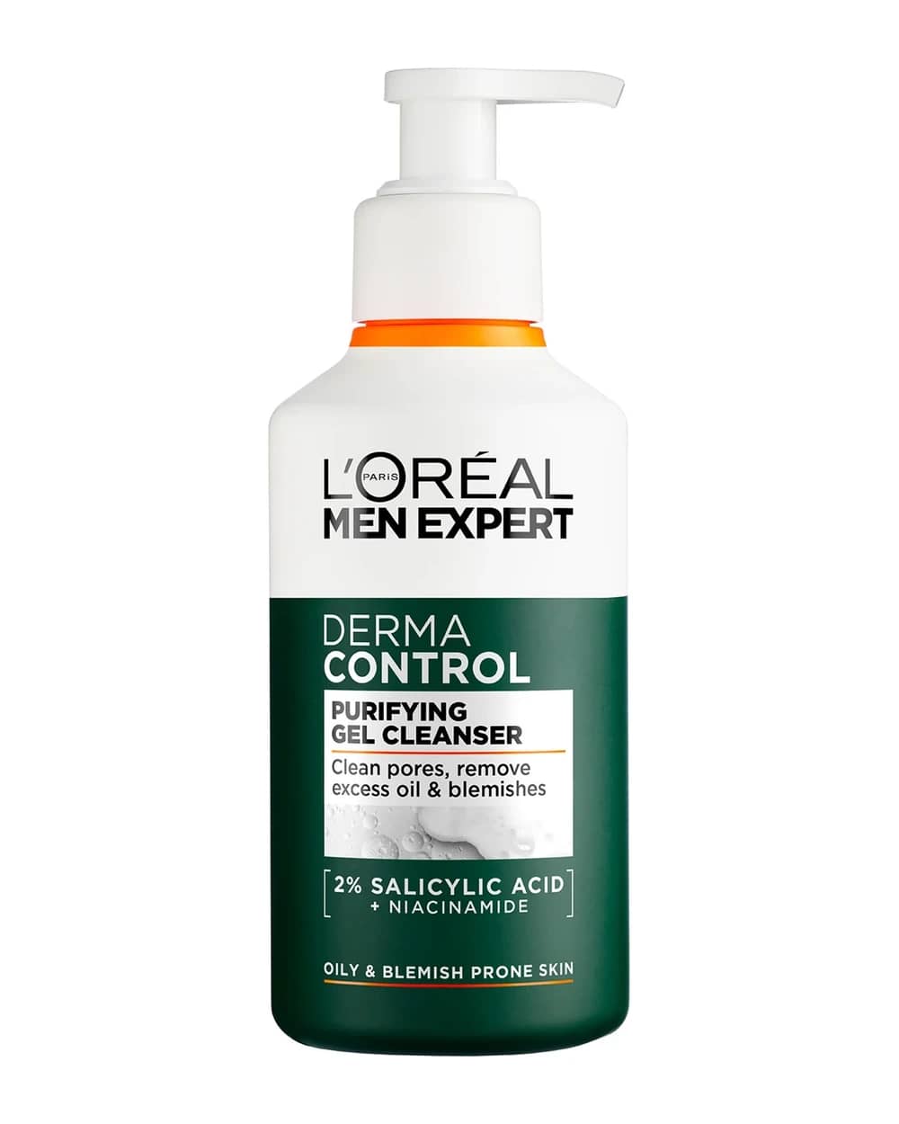 L'Oréal Men Expert Derma Control Purifying Cleansing Gel with 2% Salicylic acid + Niacinamide 260ml