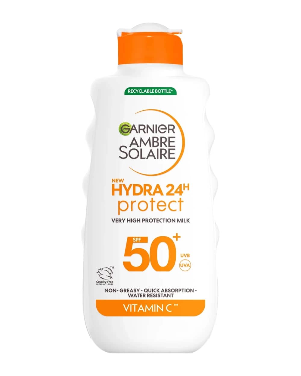 Garnier Ambre Solaire SPF 50+ Hydra 24 Hour Hydrating Sun Cream Lotion With Vitamin C,175ml