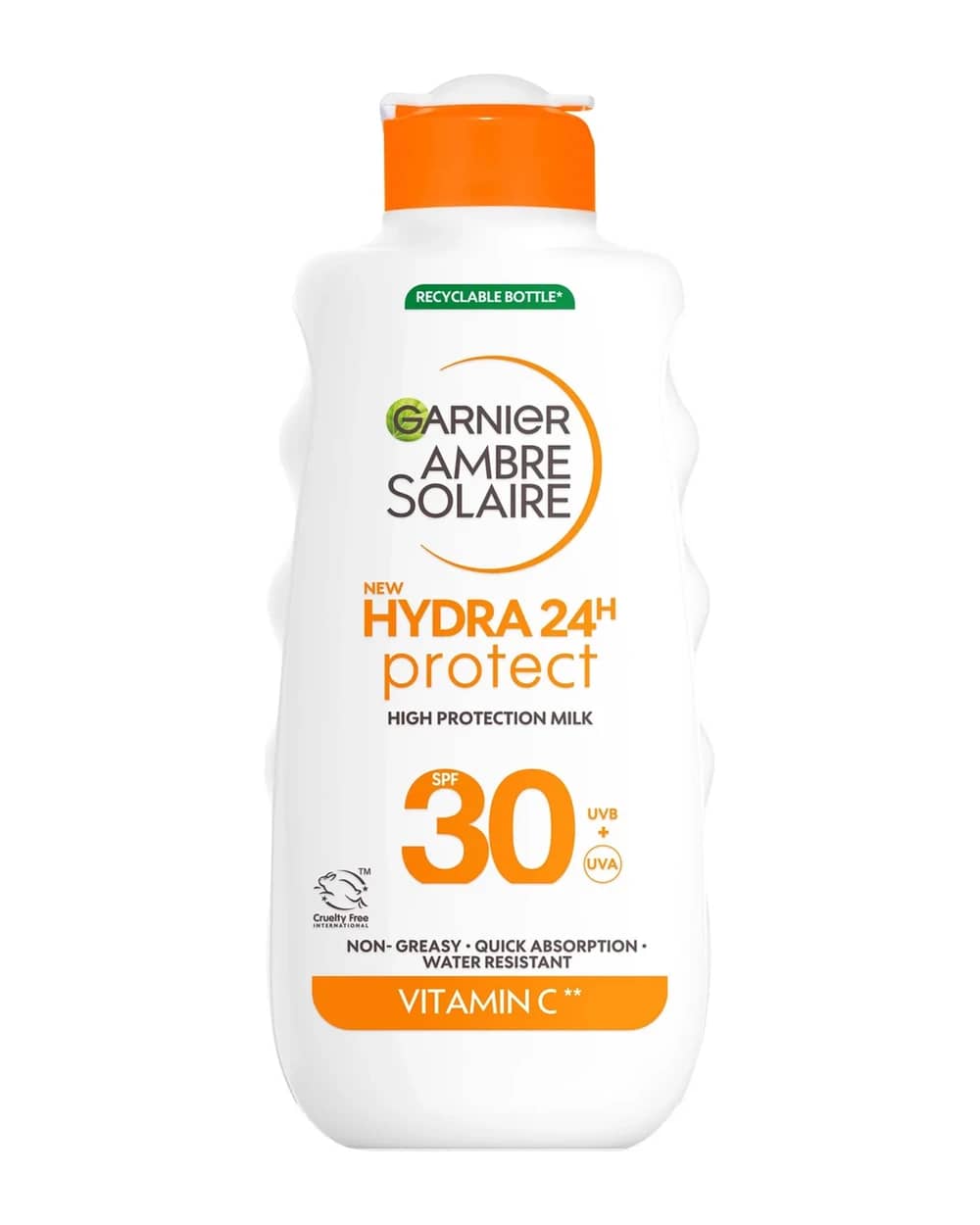 Garnier Ambre Solaire SPF 30 Hydra 24 Hour Protect Hydrating Sun Cream Lotion With Vitamin C, 175ml
