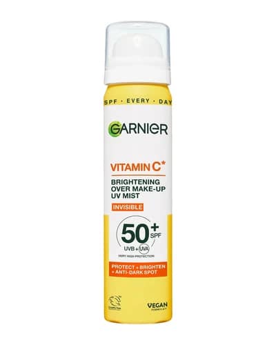 Garnier Vitamin C Brightening Over Make-Up UV Mist Invisible with SPF50+ and Vitamin C 75ml