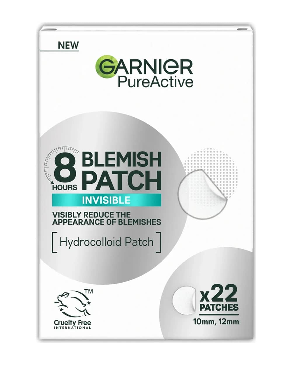 Garnier Pure Active 8hr Invisible Hydrocolloid Blemish Patch - 22 patches