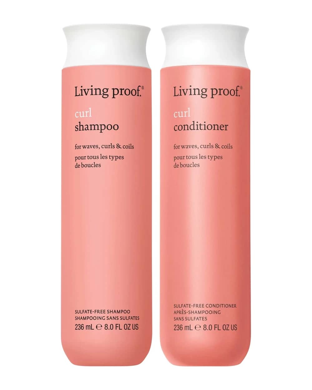 Living Proof Curl Shampoo and Conditioner Bundle for Stronger, Hydrated, Healthier looking curls