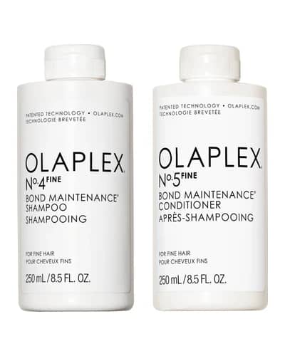 Olaplex No.4 and No.5 Fine Shampoo and Conditioner Duo 250ml