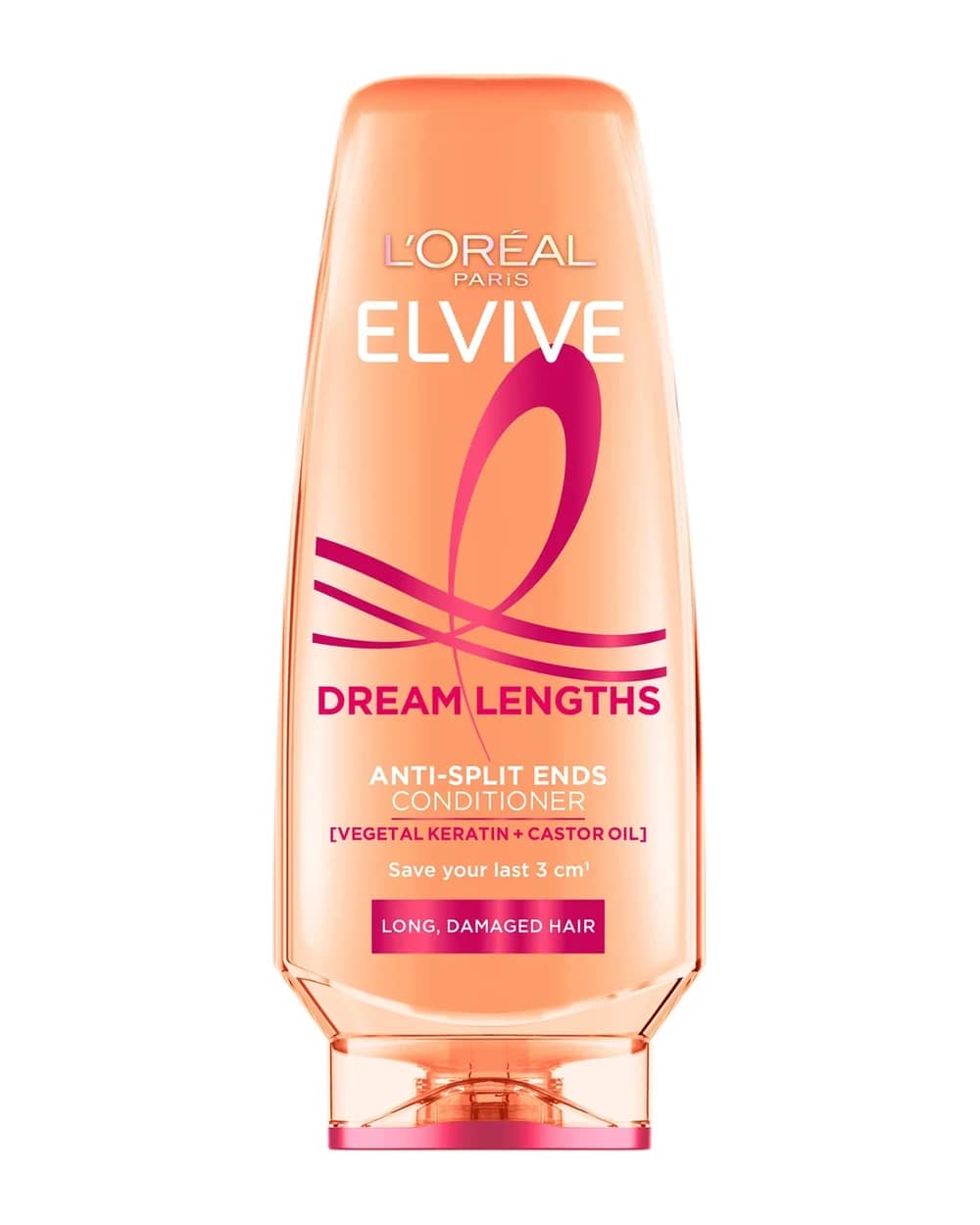 L'Oréal Paris Elvive Dream Lengths Anti-Split Ends Conditioner with Vegetal Keratin & Castor Oil for Long Hair 500ml