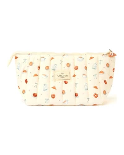 The Flat Lay Co. Marshmallow Essential Makeup Pouch - Patisserie