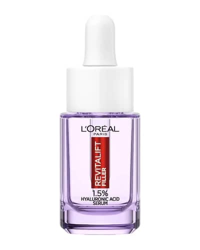 L'Oréal Paris Revitalift Filler Serum, 1.5% Pure Hyaluronic Acid, High Molecular and Micro Hyaluronic acid, Replumping and Hydrating, 15ml