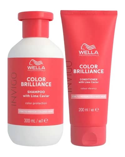 Wella Professionals Care Invigo Color Brilliance Colour Protection Shampoo & Conditioner for Fine Medium Hair 300ml