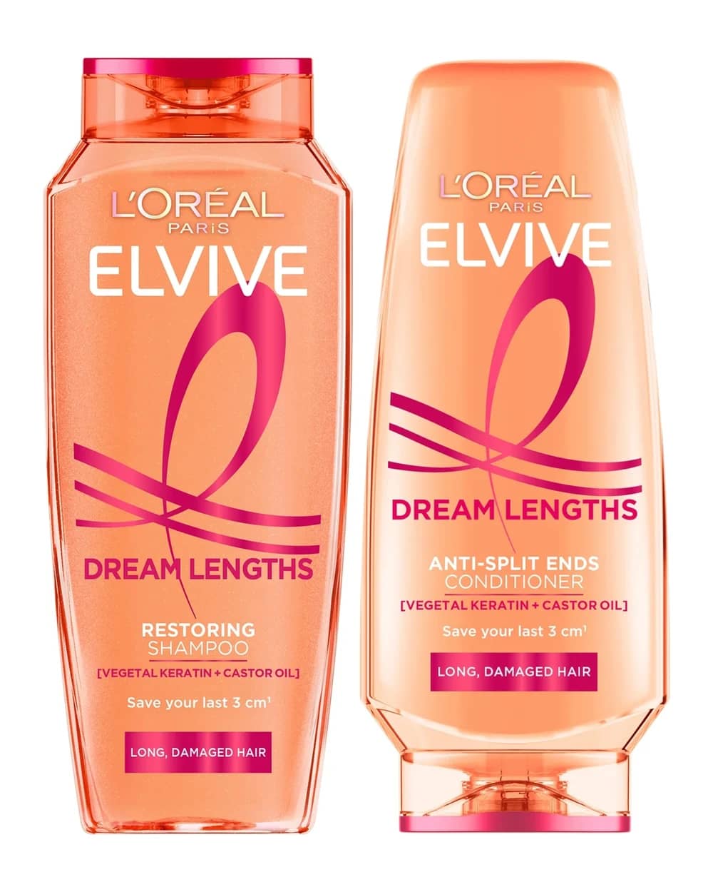 L'Oréal Paris Elvive Dream Lengths Long Hair Shampoo and Conditioner Set