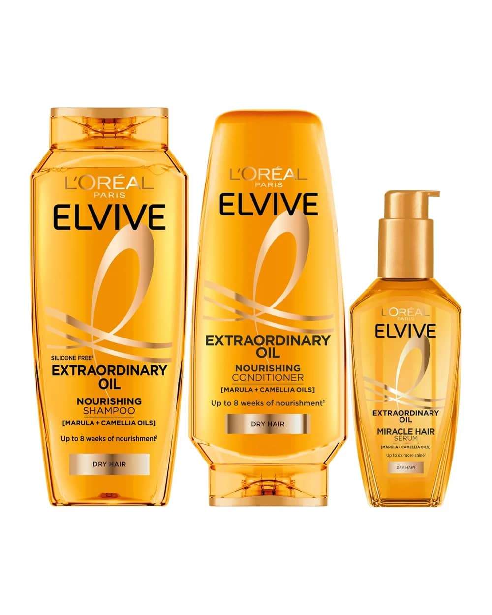 L'Oréal Paris Elvive Extraordinary Oil Full Routine for Dry Hair